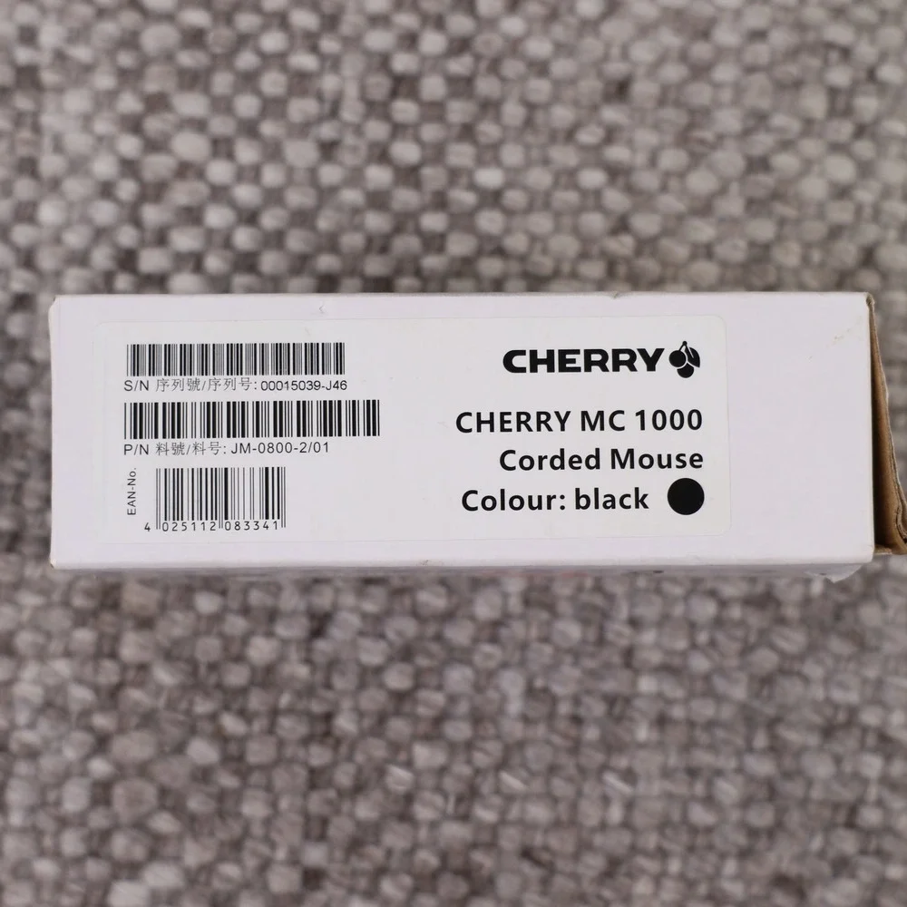 Cherry MC 1000 Corded Mouse Unisex OS Black New Optical USB JM-0800-2/01